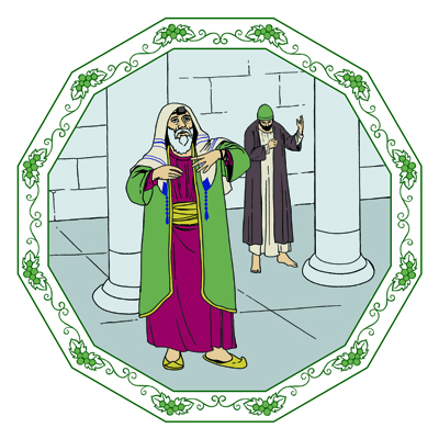 en lärd man i templet